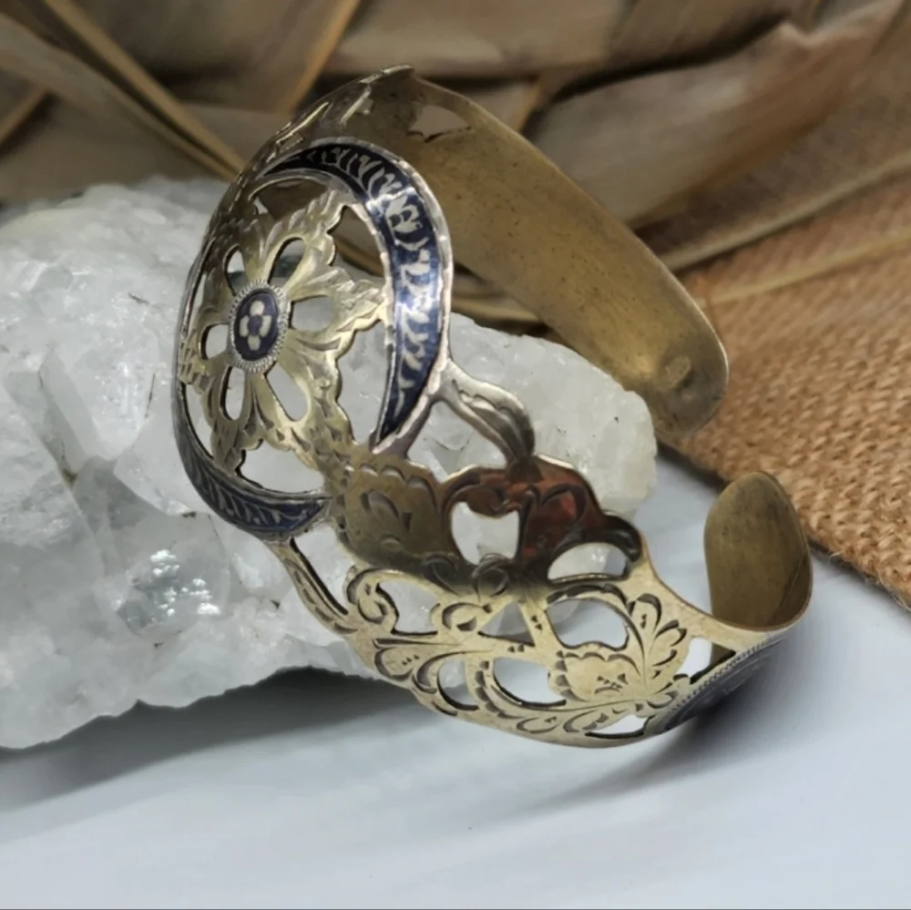 Europe Designer Silversmith Sterling Silver 925 Bracelet Diamond Cut Filigree